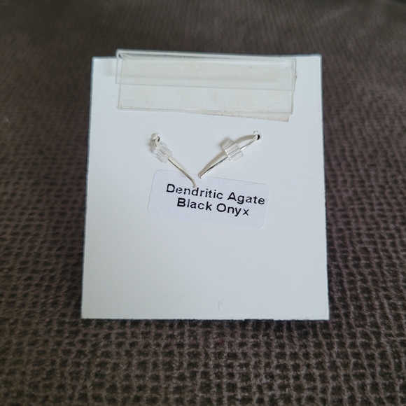 Shivam Oval Shaped Dendritic Agate Earrings - Picture 7 of 14